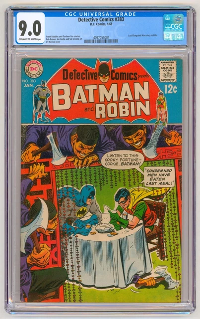1969 Detective Comics #383 CGC 9.0 DC Batman Robin Elongated Man Novick cover
