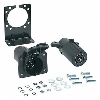 T-Connector Kit: 7-Way, PVC, 14 ga_16 ga Wire Gauge, Vehicle and Trailer Hopkins