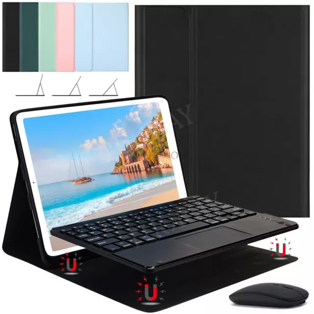 Touchpad Keyboard Case Mouse For iPad 5/6/7/8/9/10th Generation Air 3 4 5 Pro 11