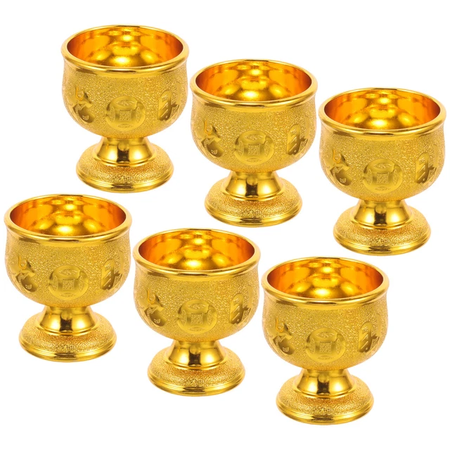6 pz calice vintage decorazione tazza feng shui acqua pulita