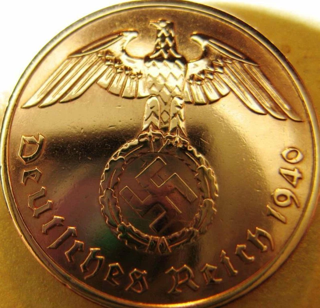 German 2 Reichspfennig 1940 Year-Battle of Britain-Coin III Reich-WWII-VERY RARE