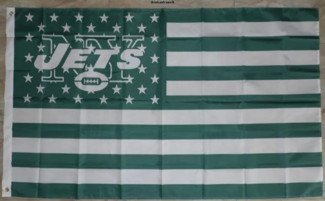 New York Jets Fahne / Flagge - ca. 150x90cm - NFL - American Football - B Ware