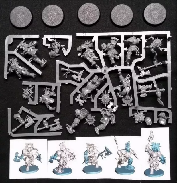 5 BLOOD WARRIORS Blades of Khorne Goreblade Warband Warhammer Age
