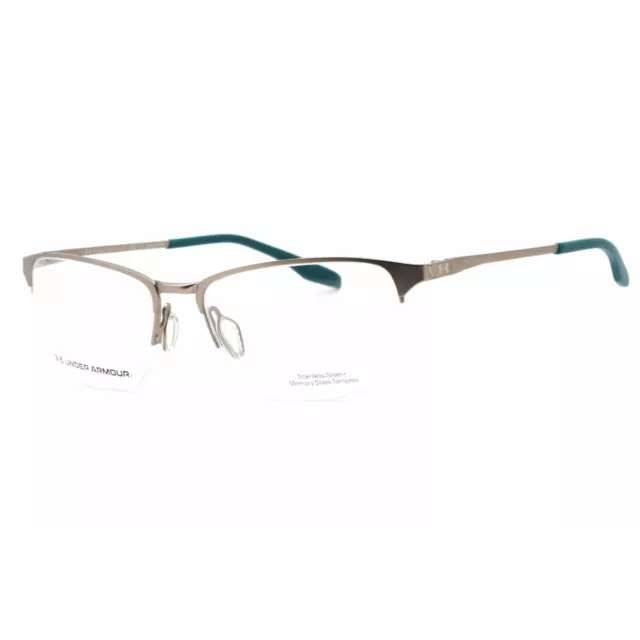 UNDER ARMOUR MEN'S Eyeglasses Matte Ruthenium Teal Metal Frame UA 5047 ...
