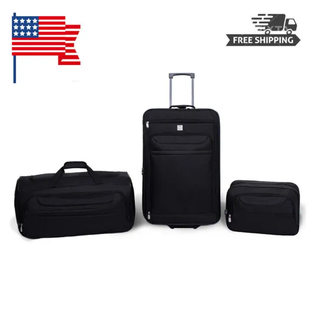 Business Luggage Set 3 Piece Set Suitcase Spinner Lightweight Duffel Tote US