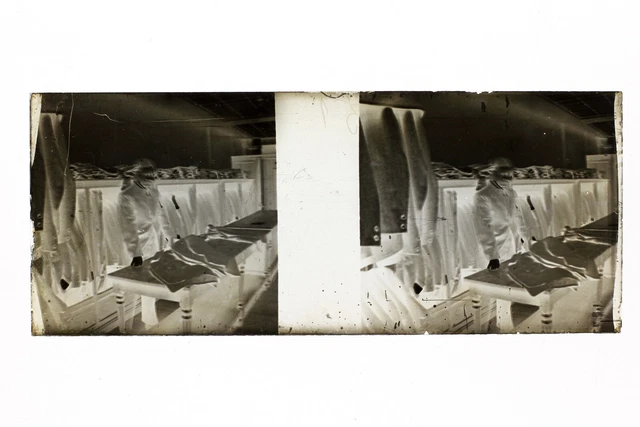 Tailleur France Photo Amateur Stereo L14n3 Plaque de verre Vintage NEGATIF