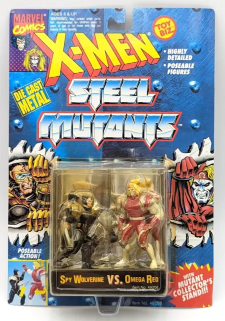 VTG 1994 Toy Biz Marvel X-Men Steel Mutants Wolverine Vs Omega Red   Sealed MOC
