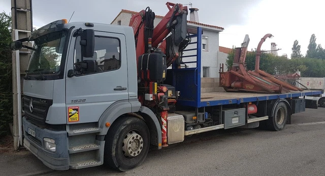 Mercedes Axor 1829 Avec Grue Fassi F170 Plateau