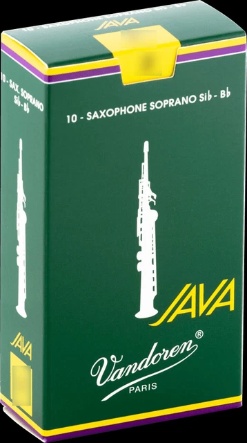 Anche de saxophone soprano Sib/Bb Vandoren JAVA - boite de 10 anches