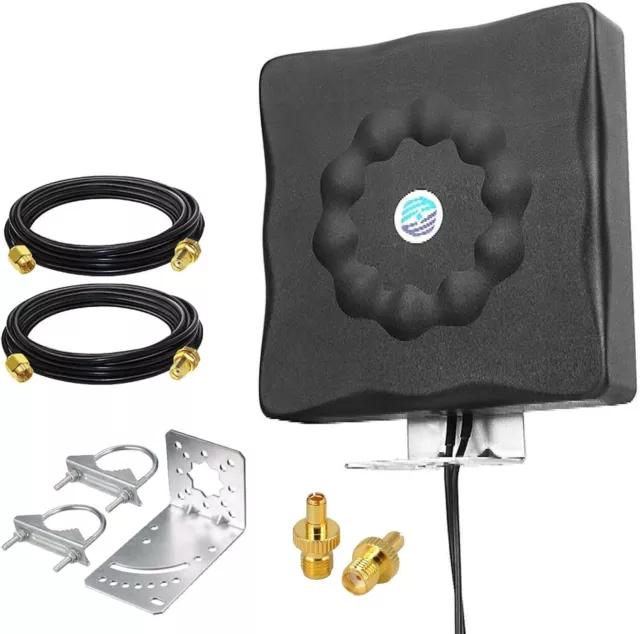 5G/4G Directional Outdoor External Antenna ZTE MC801A MU5001 Three 5G Hub 2x TS9