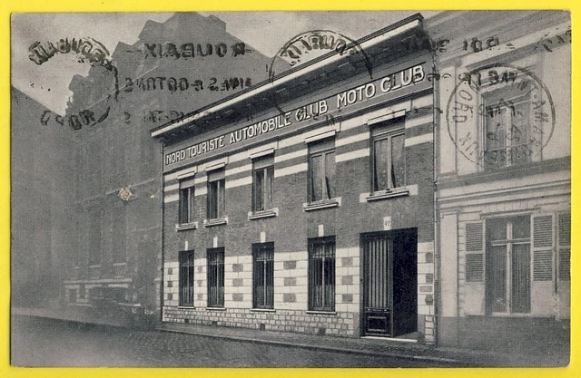 cpa Rare 59 - ROUBAIX 42 rue Maréchal Foch AUTOMOBILE CLUB du NORD de la FRANCE