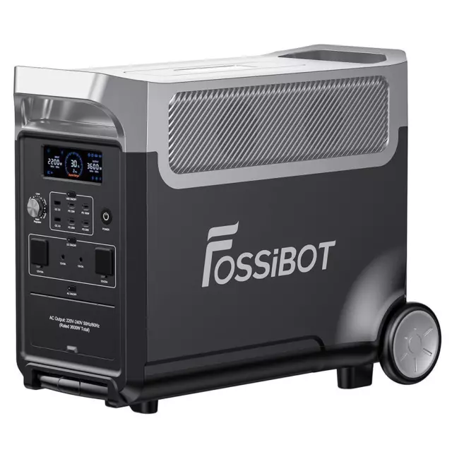 FOSSiBOT F3600 3600W Solargenerator 3840Wh LiFePO4 Batterie Tragbar Powerstation