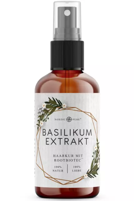 Basilikum-Extrakt-Haarkur Nordic Pure, 100 ml, Pflege für geschädigtes Haar