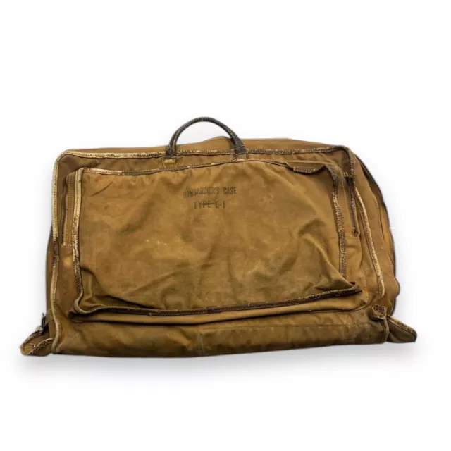 WW2 US Army Air Force Bombardiers Case Bag Type E1 AAF Named