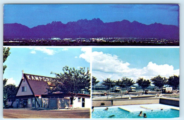LAS CRUCES, New Mexico NM ~ Campground LAS CRUCES KOA Roadside 4"x6" Postcard