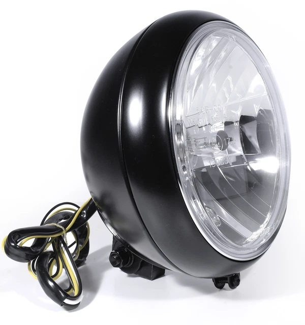 Halogen Scheinwerfer Mit Standlicht 7" Scheinwerfer Klarglas Chrom Big Custom Für Harley Fatboy Heritage Softail Top Motorrad Scheinwerfer Chrom