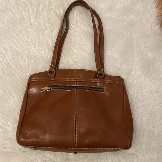 PATRICIA NASH Poppy Heritage Collection vintage leather tote bag- Tan