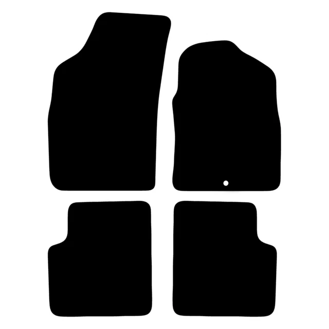FOR FIAT 500 2008 to 2012 Tailored Black Car Floor Mats Carpets 4pc