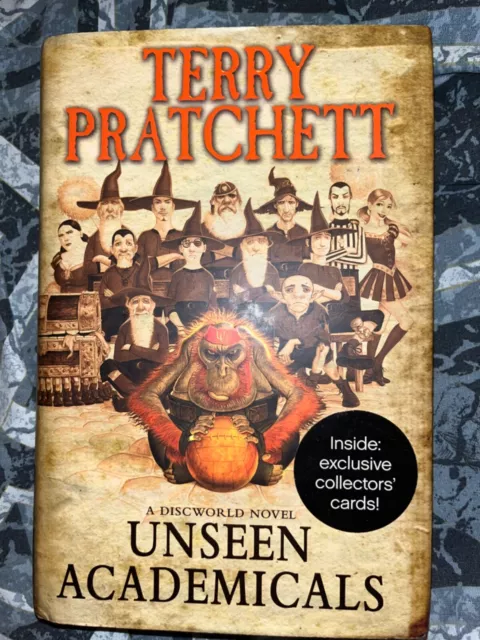 Terry Pratchett Unseen Academicals Discworld signed Wilkins, Kidby + promo cards