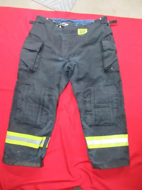 BLACK MORNING PRIDE Fire Fighter Turnout PANTS 48 X 31 BUNKER GEAR RESCUE TOW