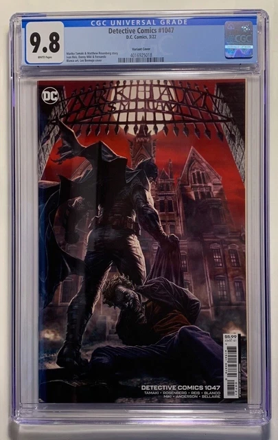 Detective Comics #1047 (3'22) Cgc 9.8 Nm/M Lee Bermejo Joker Variant Cover Dc