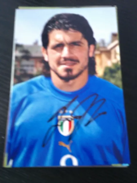 Gennaro Gattuso  Nationalmannschaft Italien original signiertes Foto