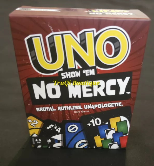 MATTEL UNO SHOW'EM No Mercy Kartenspiel für Kinder Erwachsene & Familie ...