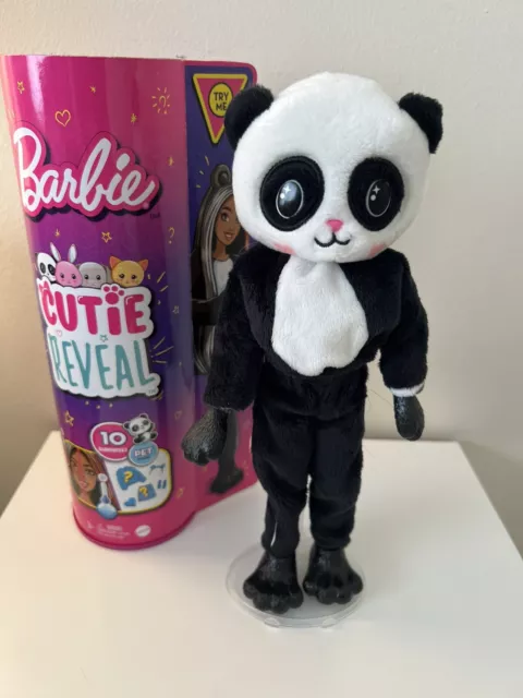 Barbie Cutie Reveal Doll with Panda Plush Costume & Outfit