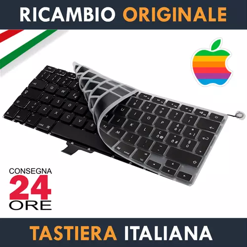 Tastiera Originale Apple MacBook Pro 13" A1278 Italiana + Cover 0.3 Ultra Slim