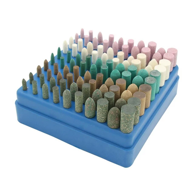 100pcs Electric Polishing Buffing Accessories Grinding Bits Set with 1/8 D1Z4