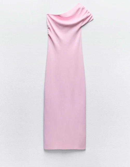asymmetric ruffled dress Iconic Flair Ruffled Asymmetrical Midi Dress