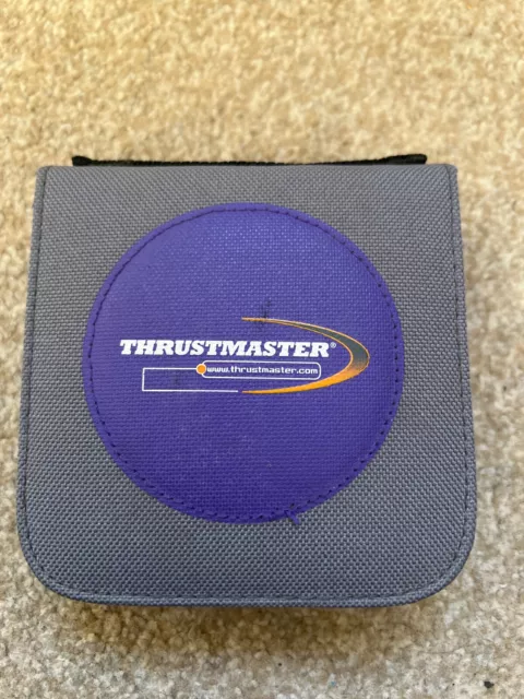 Nintendo Gamecube 12 Disc Carry Case Zip Wallet Genuine Game Holder Thrustmaster