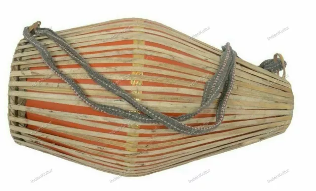 South Indian Musical Pakhawaj Khol Percussion Instrument Mridangam With Bag