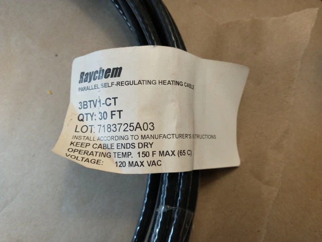 RAYCHEM HWAT-G2 PARALLEL Self-Regulating Heating Cable 226' 226Ft. Usa  277Vac $849.95 - PicClick