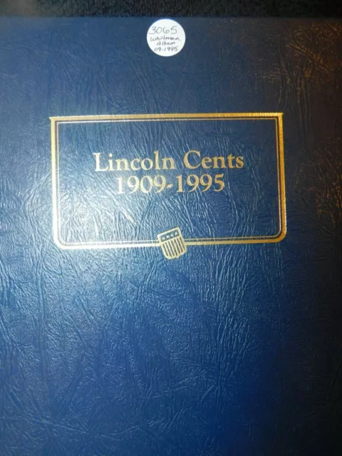 Lincoln Wheat Cent Penny Album SH3065 1909-1995 Set Collection Whitman 9112