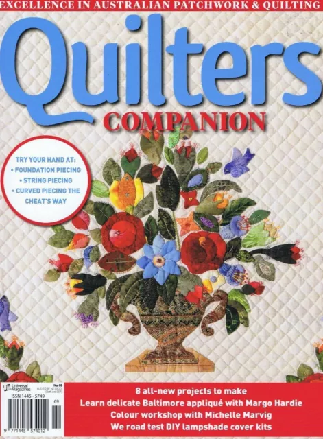 Quilters Companion Quilting Magazine Applique Flowers Little Baltimore No 64