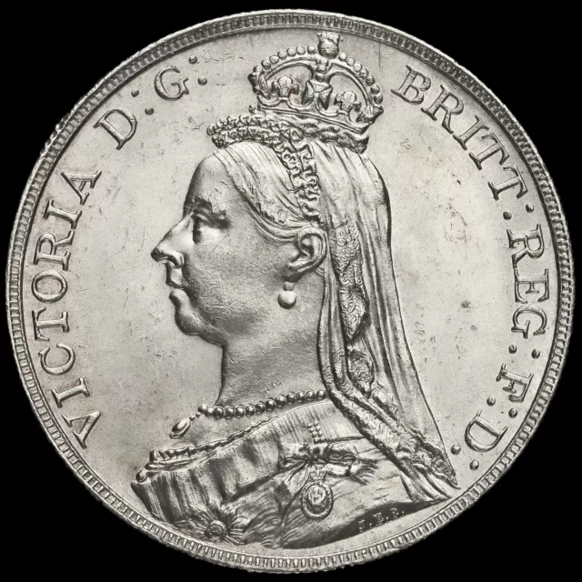 1887 Queen Victoria Jubilee Head Silver Crown
