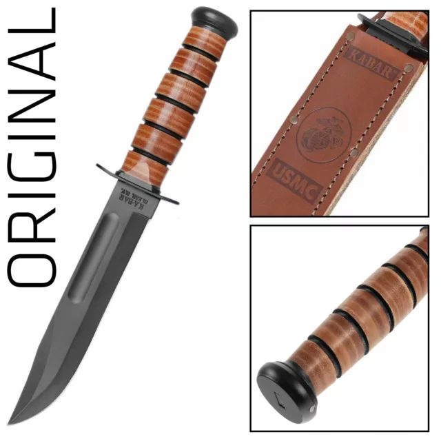 KA-BAR Coltello Americano Knife Messer Militare Hunting - 1217 USMC The Legend