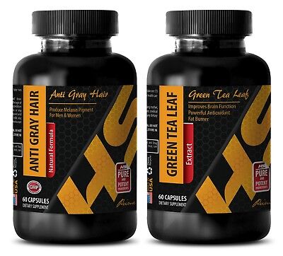 Fórmula antioxidante - ANTI CABELLO GRIS - COMBO DE TÉ VERDE - dieta de té verde