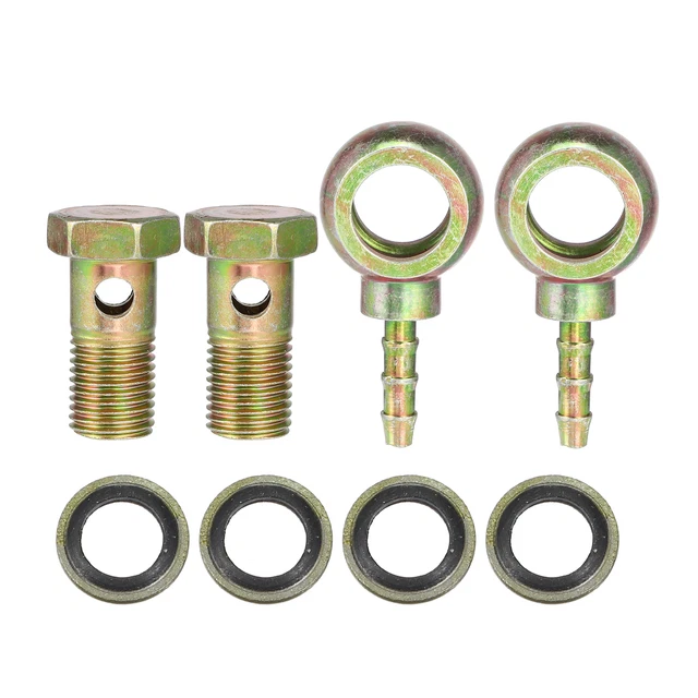 M14x1.5 6mm Tuyau Barbillon Boulon Raccords Adaptateur pour Voiture (Kit 2)