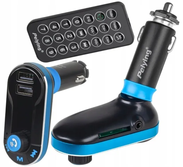 PeiYing Transmitter Bluetooth FM (URZ0461) 2x USB, SD Card Slot, 3,5mm Jack
