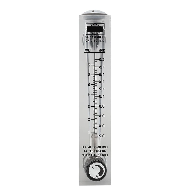 0,2~2 GPM Misuratore di portata acrilico leggero resistente alla ruggine LZM-15T