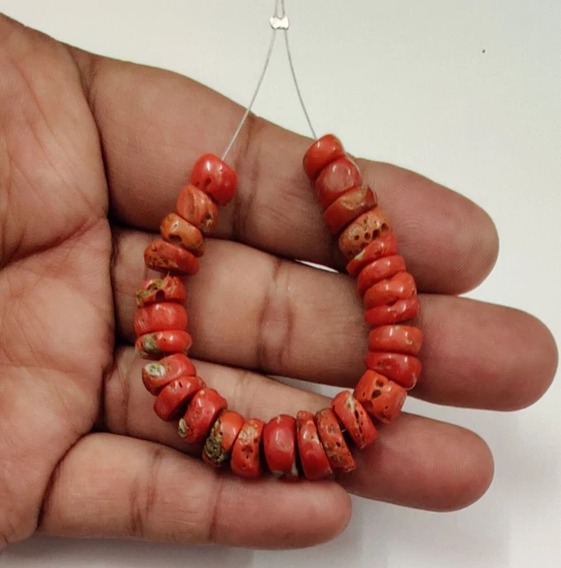 Jaspe Rouge Branche De Corail Rouge Naturel D'Italie - 11.50 Carats - Pierre Précieuse Ancienne Polie Bijou Ancien Corail Rouge Umaiza Gems