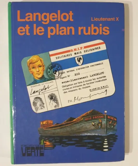 Langelot et le plan rubis - Lieutenant X - Hachette, 1977