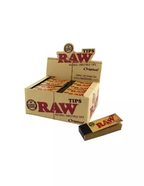 50 carnets de filtres RAW TIPS ORIGINAL + papiers Raw Classic King Size Slim 3