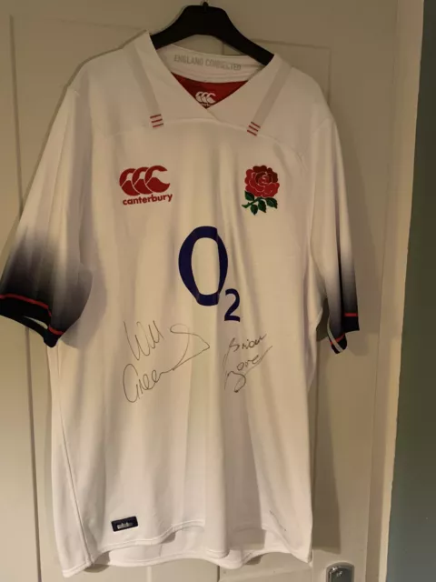 signed england rugby shirt