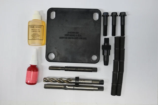 Time Sert M11x2.0 Thread Repair Tool Set Drill Tap Driver Fixture Bolts Inserts