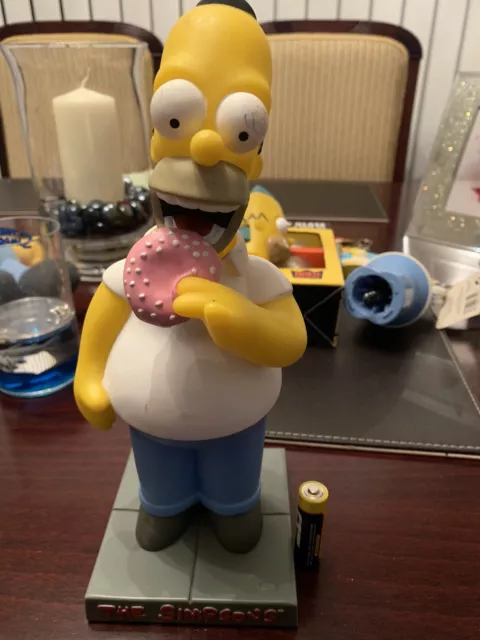 Homer Simpson Eating Donut Bobble Head 1999 Rare