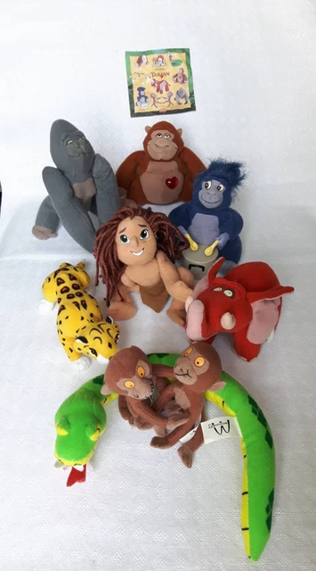 TARZAN  Walt Disney Kompletter Satz 8 Figuren Mc Donalds Happy Meal Toy 2000er