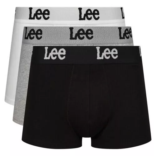 Lee 3 Pack Mens Gannon Boxers Mezcla de Algodón All Day Comodidad Ropa Interior